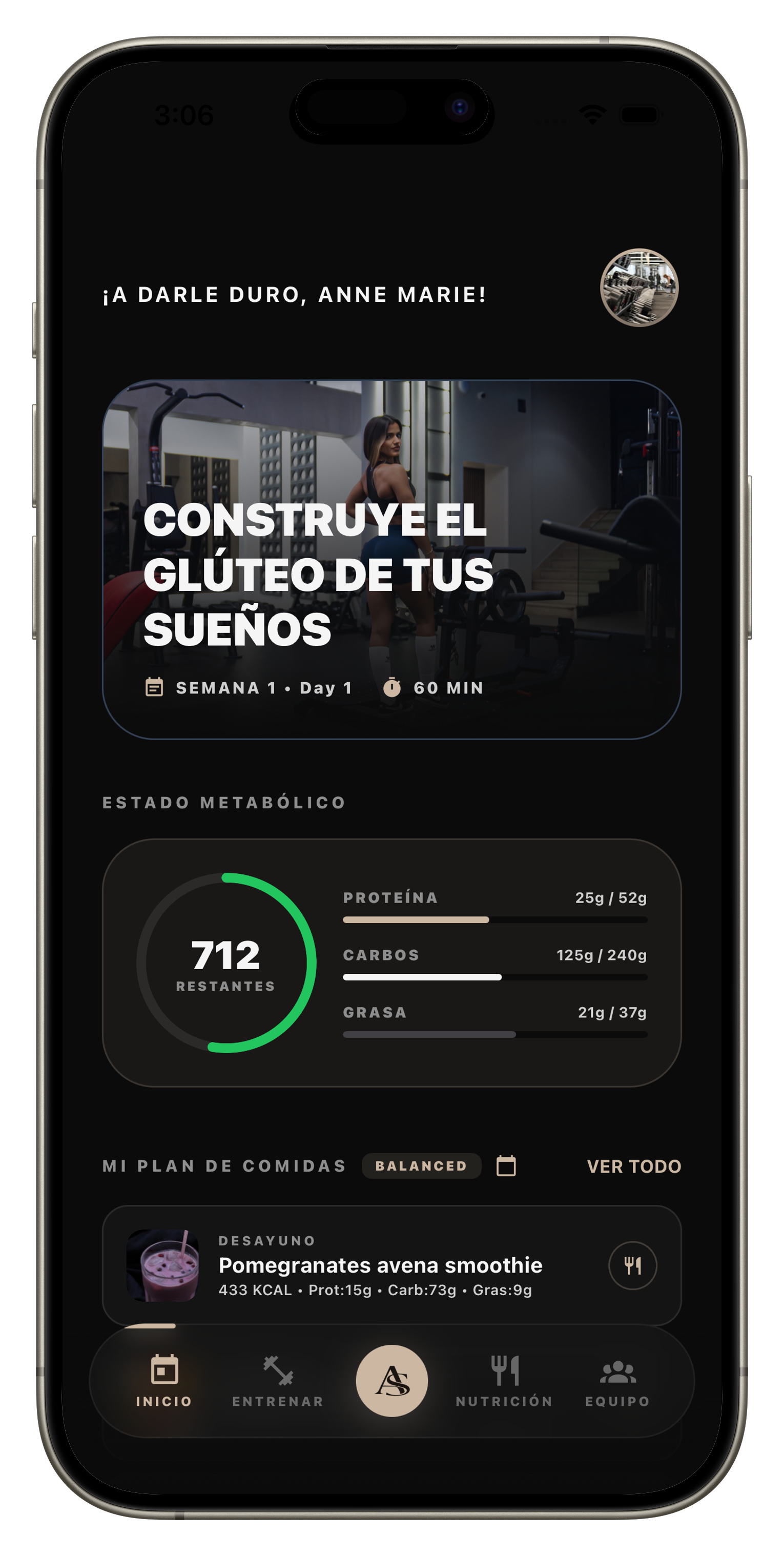 Alanis Fit App Screenshot